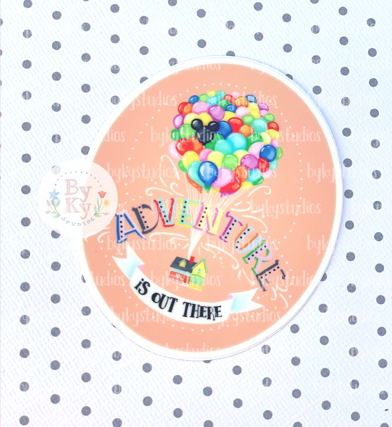 Up Adventure is Out There Movie Colorful Balloon Vinyl Sticker Decal