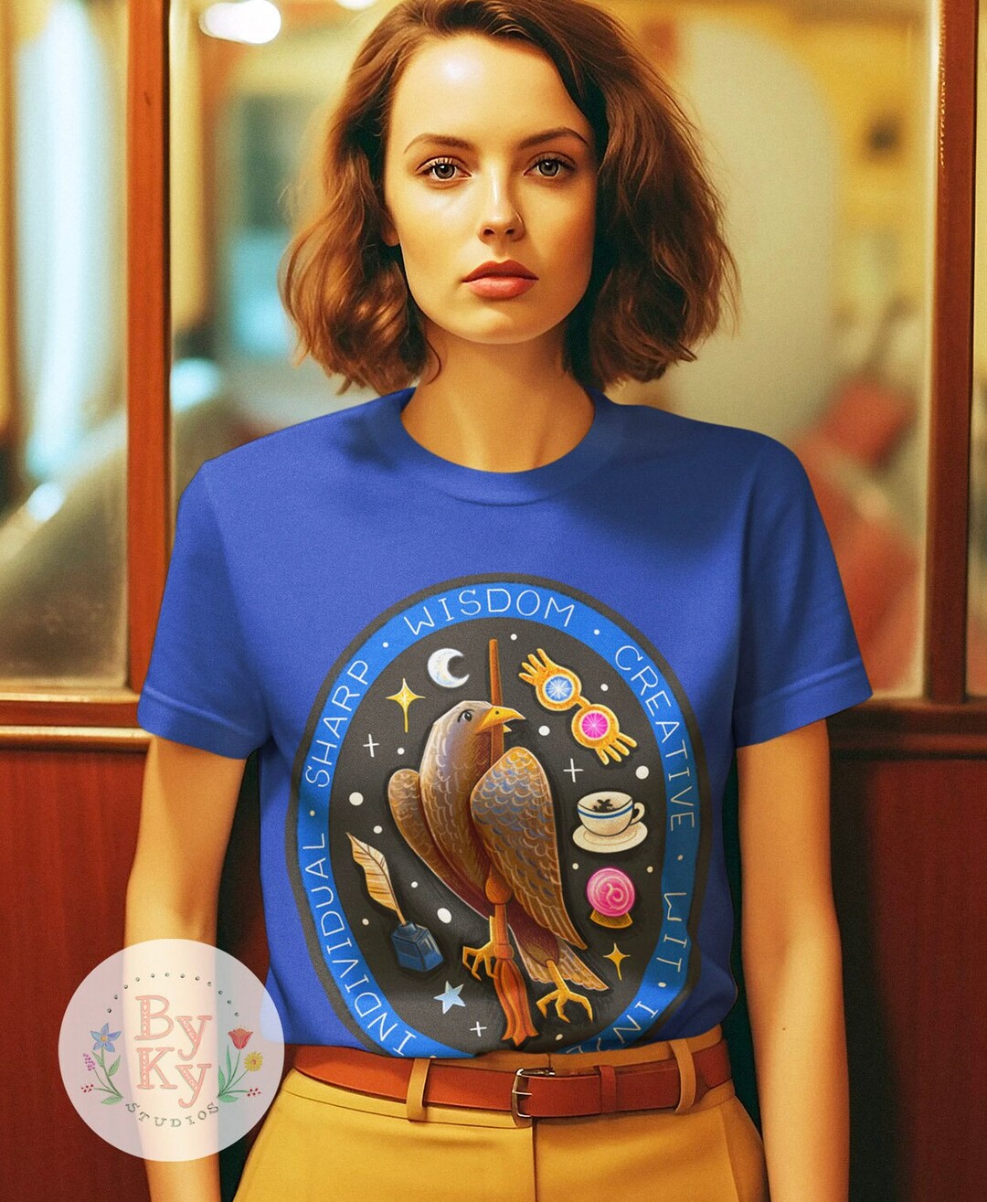 Bershka - T-shirt a maniche corte gialla con strass