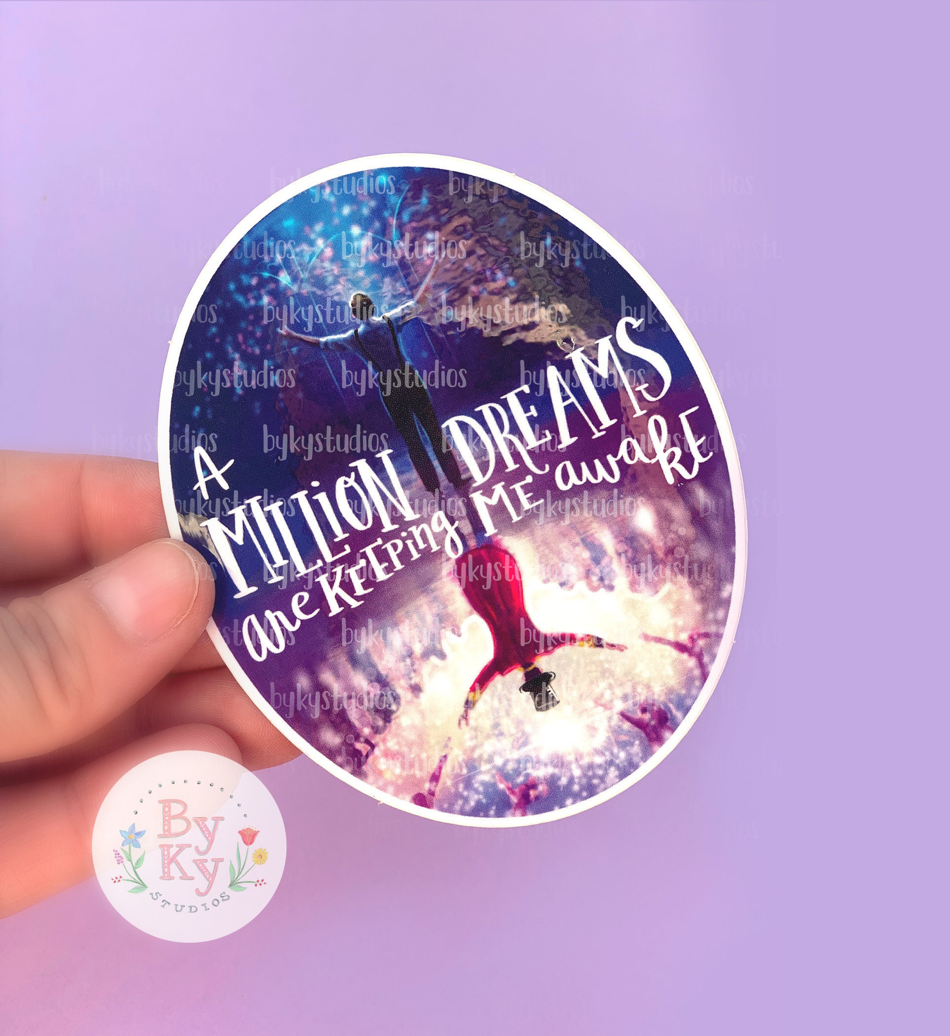 VINYL STICKER - The Greatest Showman Movie Inspired Song Lyrics '…