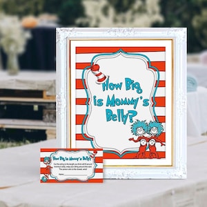 Qual o tamanho da placa e do cartão do jogo da barriga da mamãe, chá de bebê azul vermelho, coisa, gêmeos, jogo, para impressão, NÃO editável, download INSTANTÂNEO, PDF