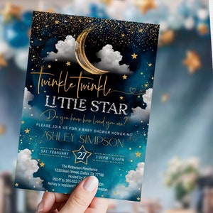 Etsy twinkle twinkle little star invitation deals