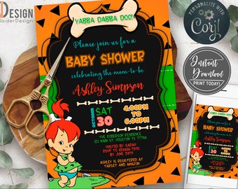 EDITABLE Baby shower invitation, Pebble Baby shower Invitation, Pebble Invitation, girl, DIGITAL, baby shower set