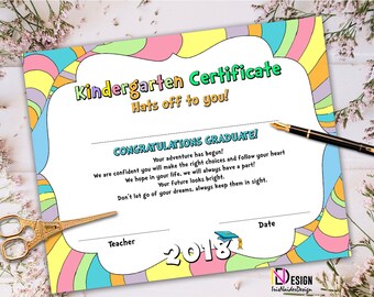 kindergarten diploma etsy