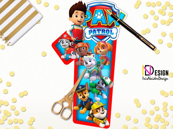 Paw Party Number 1 Centerpiece Paw Age 