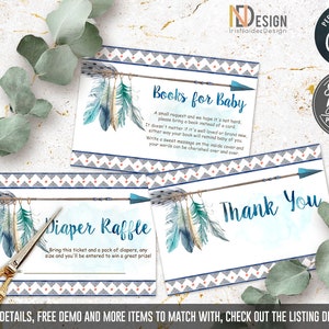 EDITABLE Tribal Baby Shower Invitation, Aztec Baby Shower Invitation ...