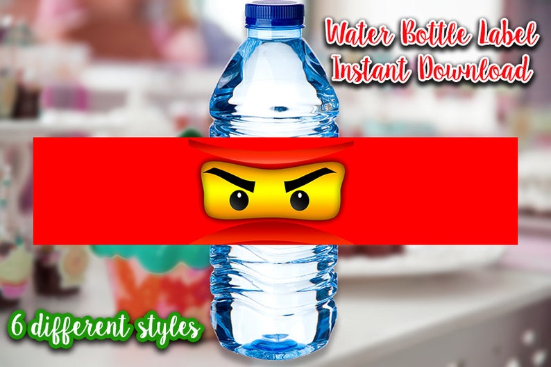 Ninja Water Bottle Labels Ninja Label Ninja Water Bottle | Etsy