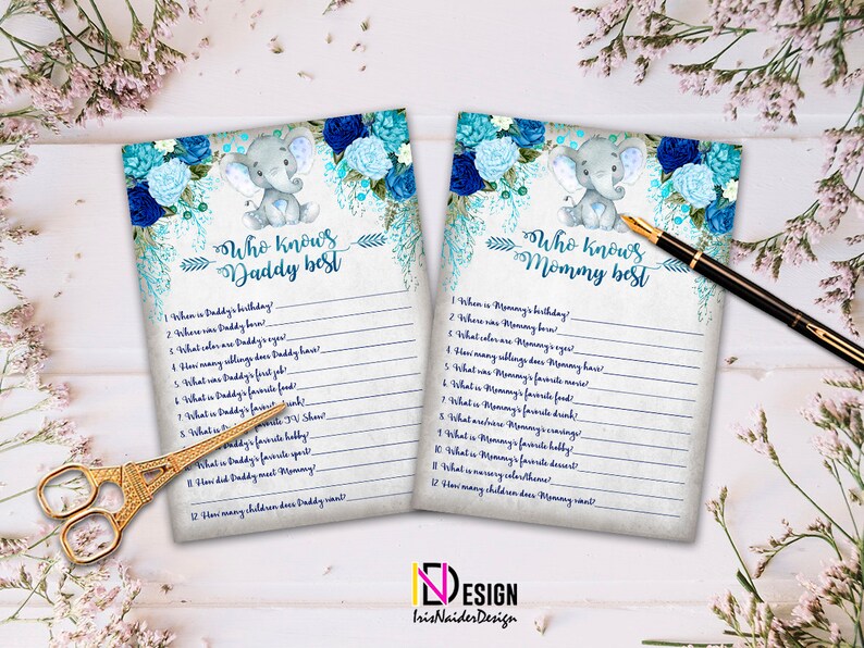 Emoji Pictionary baby shower Elephant baby shower game set Little peanut baby shower games Elephant Baby shower games Bingo shower game