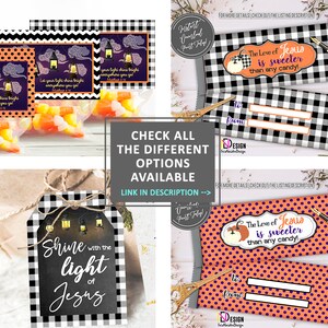 Candy Bar Wrapper, Love of Jesus is Sweeter Than Candy, Christian, Fall ...