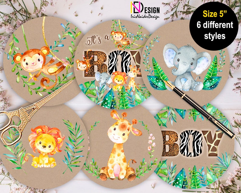 Safari Centerpieces Baby Shower Centerpiece Boy Jungle Etsy Canada