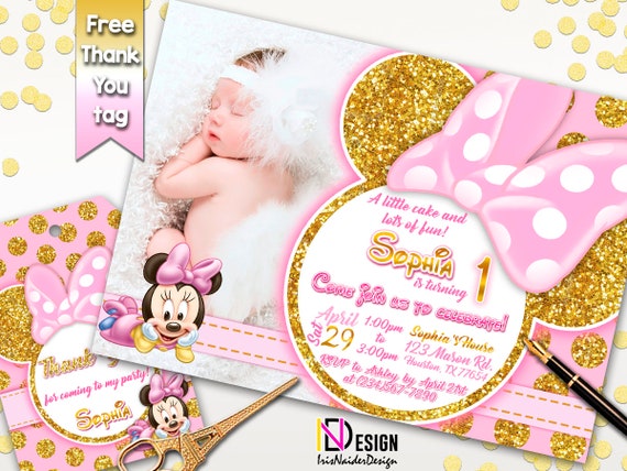 Minnie Mouse Invitation Free Tag Minnie Birthday Invitation Minnie