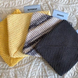 Crochet Potholders Double Thick 100% Cotton Hotpads