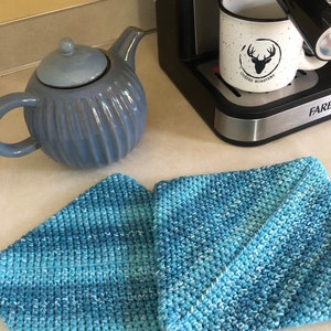Handmade, Double Thick Potholders and Hotpads Crocheted with 100% Cotton