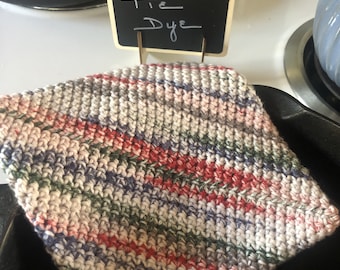 Handmade, Double Thick Potholders and Hotpads Crocheted with 100% Cotton