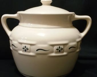 Longaberger pottery cookie jar