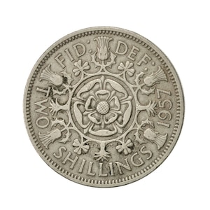 Two shillings 1957 - Etsy 日本