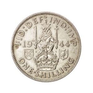 1944 Scottish Shilling Coin Great Britain From King George VI, Perfect for Birthdays , Anniversary or Craft and Jewellery