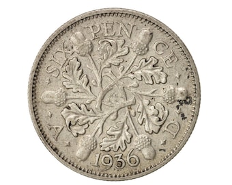 招*@様 1936年南ローデシア6ペンス銀貨ジョージ5世　AU58 NGC認証鑑 銀貨6ペンス ジョージ5世 1911年～1936年発行のコイン - Etsy 日本