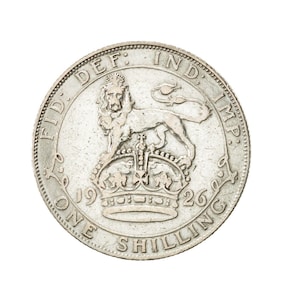 Pièce de 1926 shillings Grande-Bretagne du roi George V, parfaite pour les anniversaires, l&#39;artisanat et les bijoux