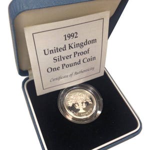 1992 Silver Proof One Pound Coin