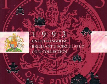 1993 Brilliant Uncirculated Coin Year Set Collection - Royal Mint
