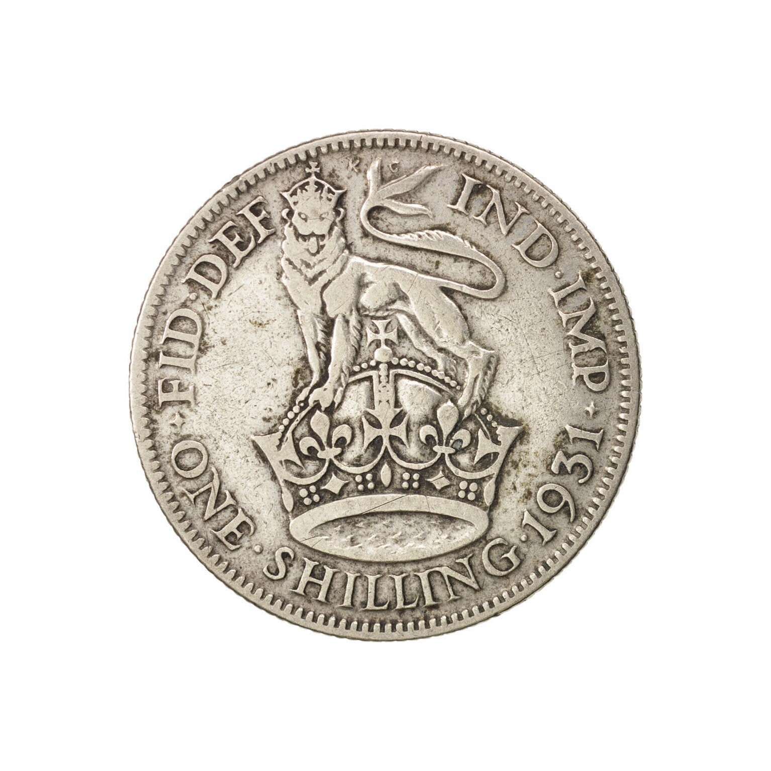 Image of 1931 Shilling Coin Great Britain From King George V, Perfect For Birthdays , Anniversary Or Craft & Jewellery