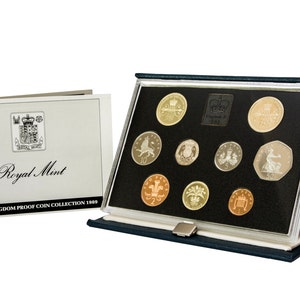 1989 Royal Mint Proof Coin Year Set Complete with Certificate