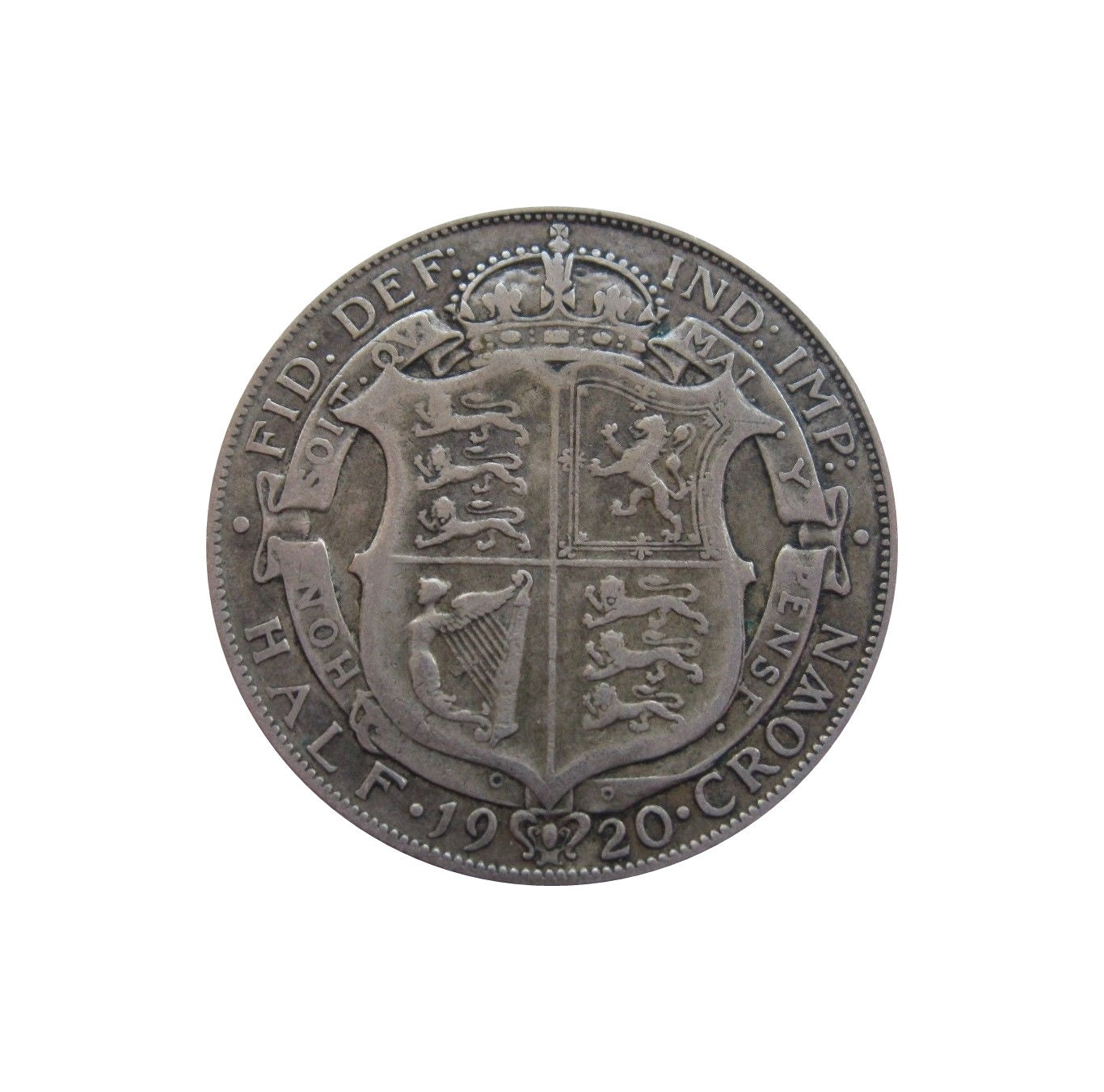 Image of 1920 Halfcrown Coin Great Britain From King George V, Perfect For Birthdays , Anniversary Or Craft & Jewellery
