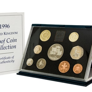 1996 Royal Mint Proof Coin Year Set Complete with Certificate