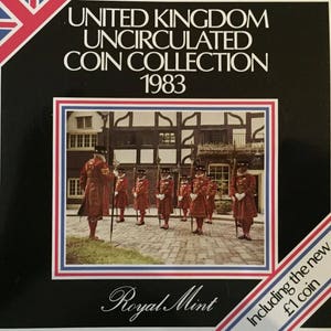 1983 Brilliant Uncirculated Coin Year Set Collection - Royal Mint