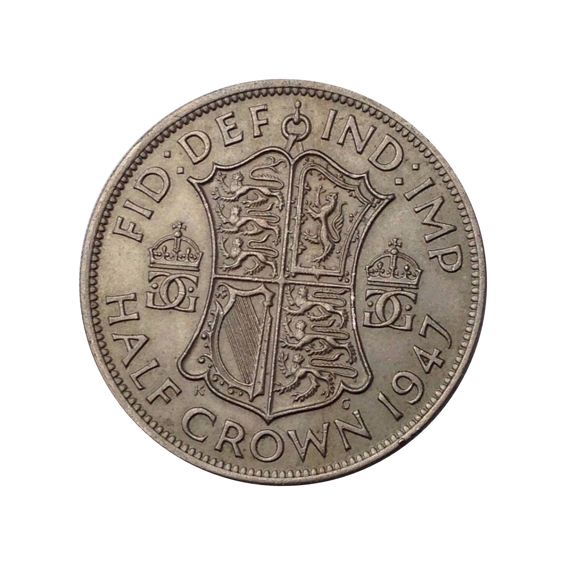 Image of 1947 Halfcrown Coin Great Britain From King George Vi, Perfect For Birthdays , Anniversary Or Craft & Jewellery