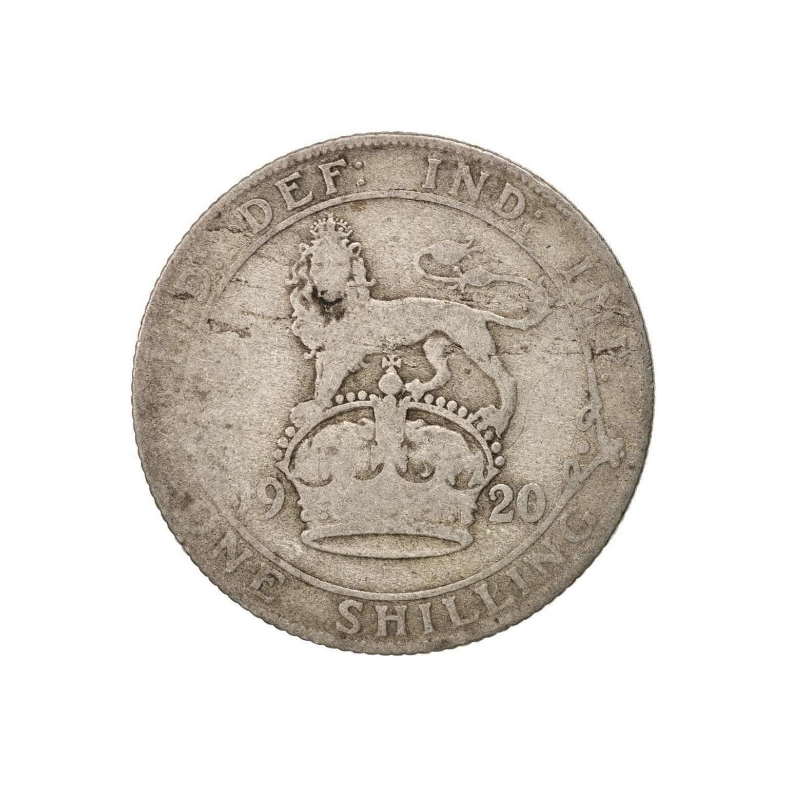 Image of 1920 Shilling Coin Great Britain From King George V, Perfect For Birthdays , Anniversary Or Craft & Jewellery