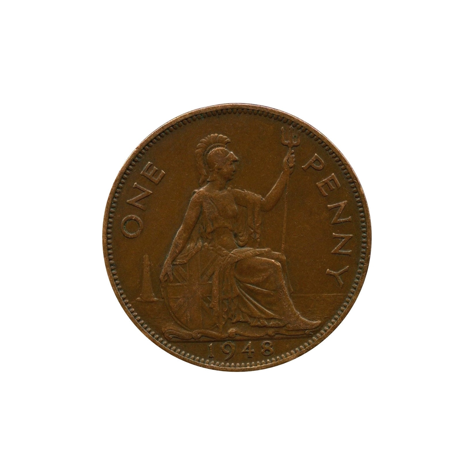 Image of 1948 One Penny Coin Great Britain From King George Vi , Perfect For Birthdays , Anniversary Or Craft & Jewellery