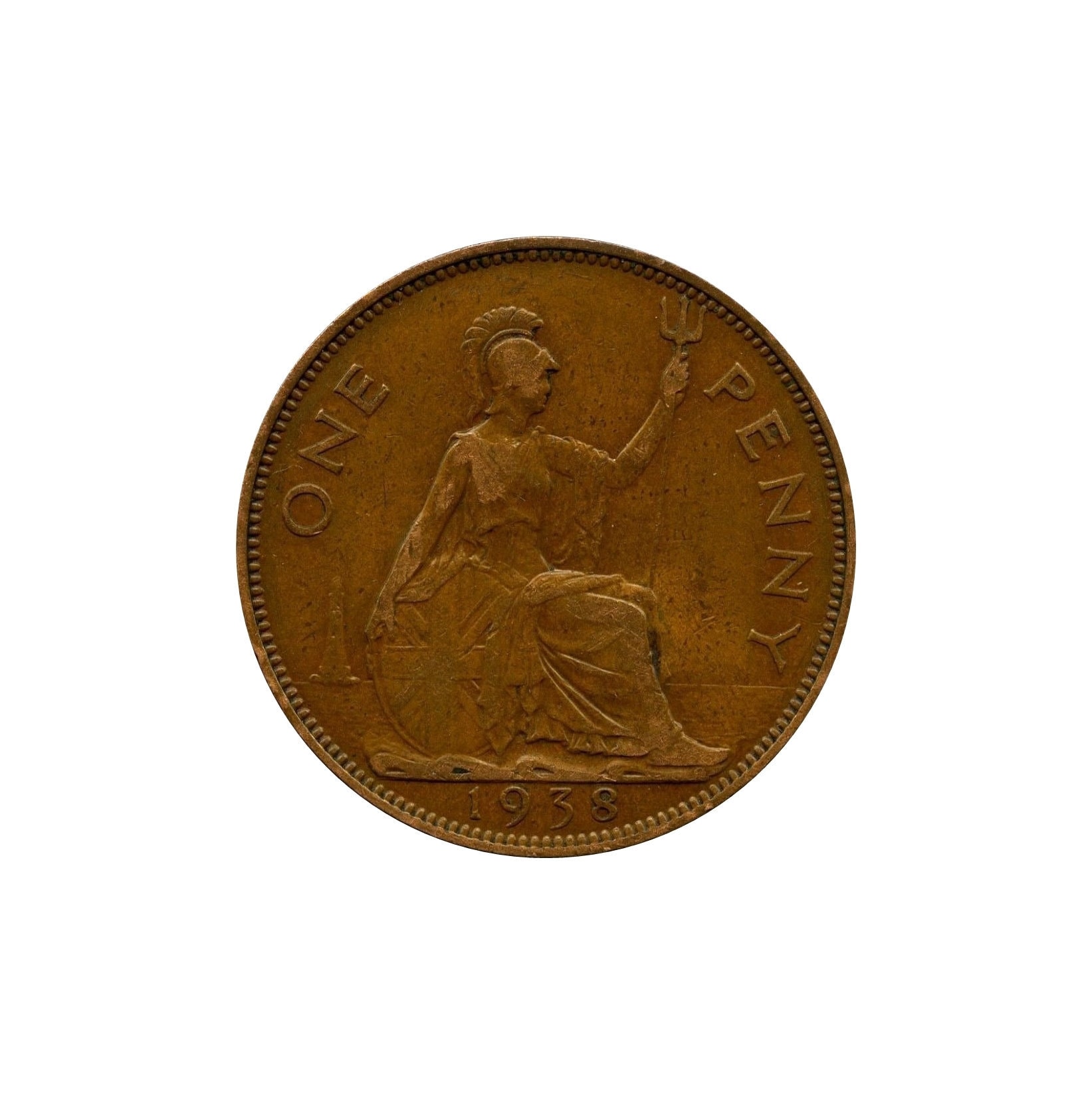 イギリス領西アフリカ　１／１０ペニー硬貨☆1938年／未使用品／ジョージ6世／ 1938年 1ペニーコイン イギリス ジョージ6世より 誕生日、記念日、工芸