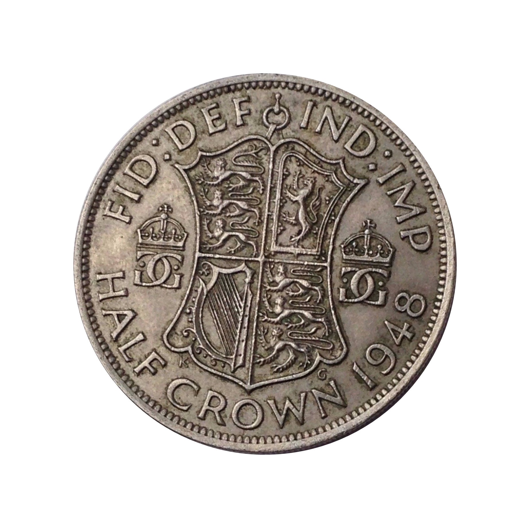 Image of 1948 Halfcrown Coin Great Britain From King George Vi, Perfect For Birthdays , Anniversary Or Craft & Jewellery
