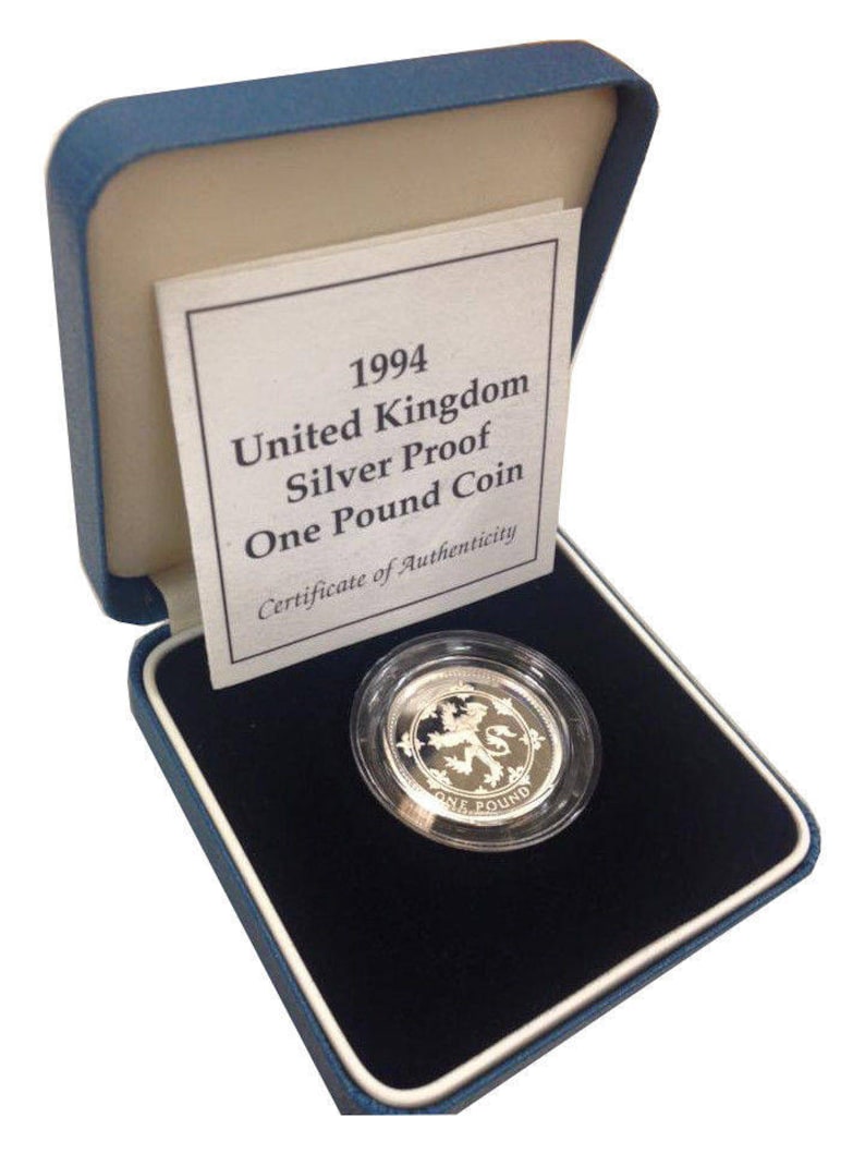 1994 Silver Proof One Pound Coin Etsy UK