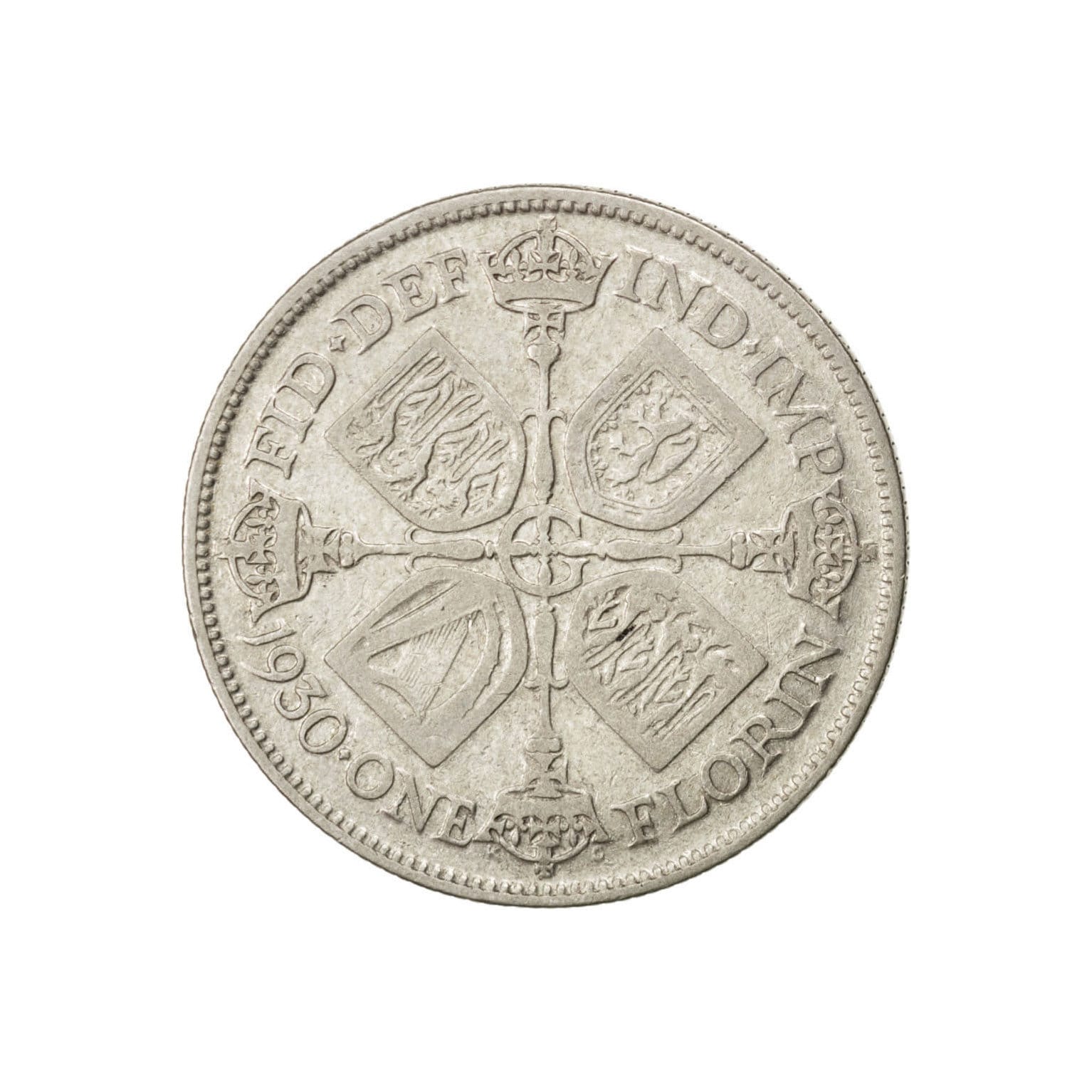 Image of 1930 Florin/Two Shilling Coin Great Britain From King George V, Perfect For Birthdays , Anniversary Or Craft & Jewellery