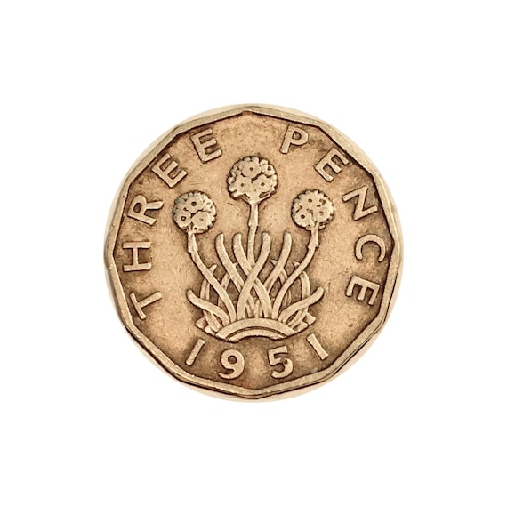 ideal gift or for jewellery or craftmaking projects. Great BritainThreepence coin 1938 in good used Nickel Brass circulated condition