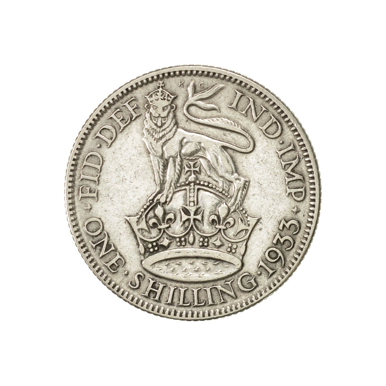 Image of 1933 Shilling Coin Great Britain From King George V, Perfect For Birthdays , Anniversary Or Craft & Jewellery