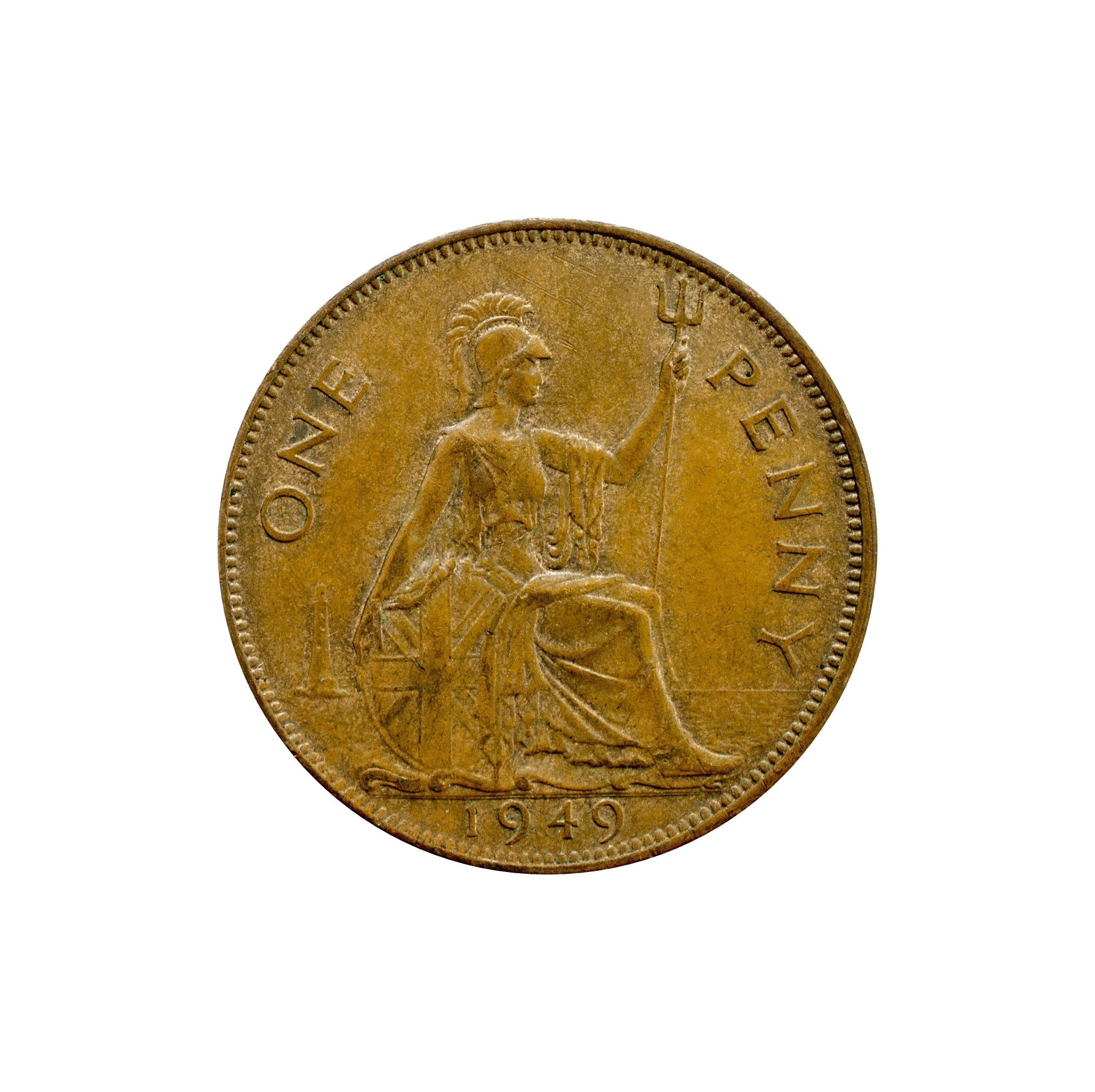 Image of 1949 One Penny Coin Great Britain From King George Vi , Perfect For Birthdays , Anniversary Or Craft & Jewellery