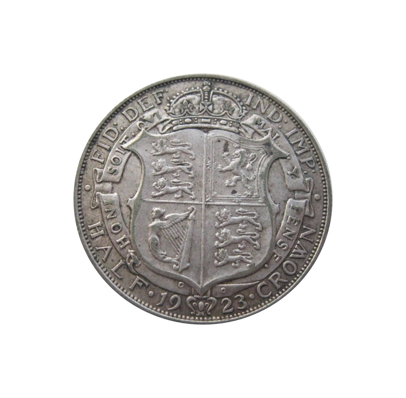 Image of 1923 Halfcrown Coin Great Britain From King George V, Perfect For Birthdays , Anniversary Or Craft & Jewellery