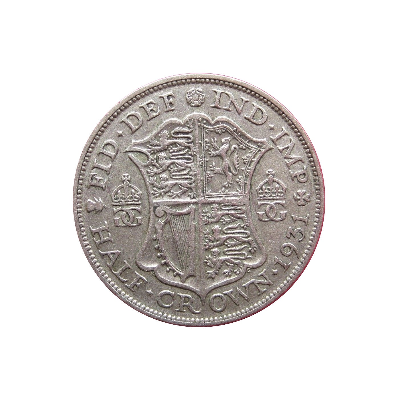 Image of 1931 Halfcrown Coin Great Britain From King George V, Perfect For Birthdays , Anniversary Or Craft & Jewellery