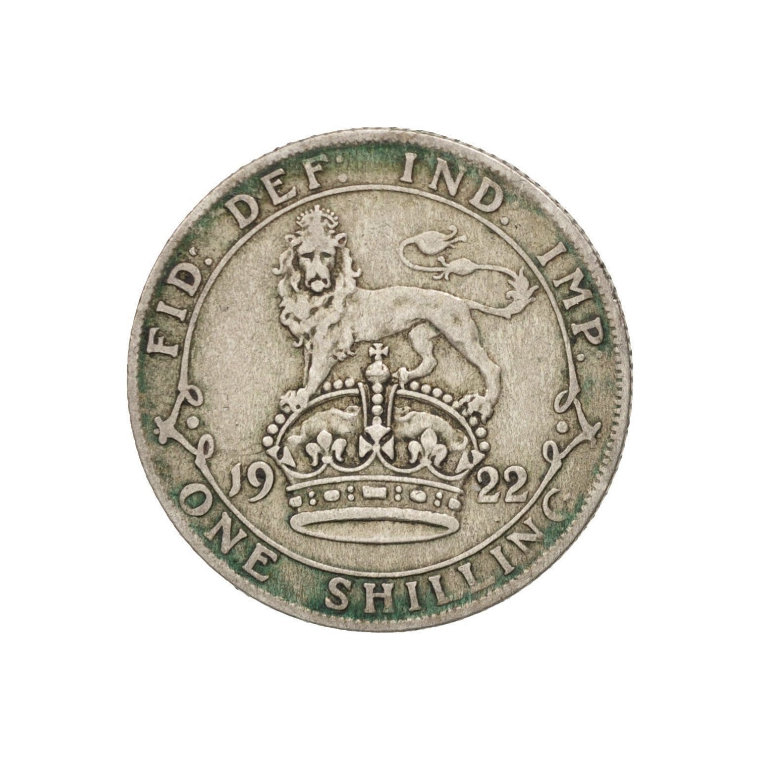 BRITISH 2 SHILLINGS SILVER COIN - KING GEORGE VI. ENGLISH