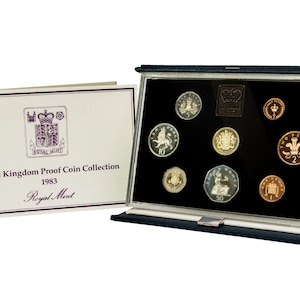 1983 Royal Mint Proof Coin Year Set Compleet met Certificaat