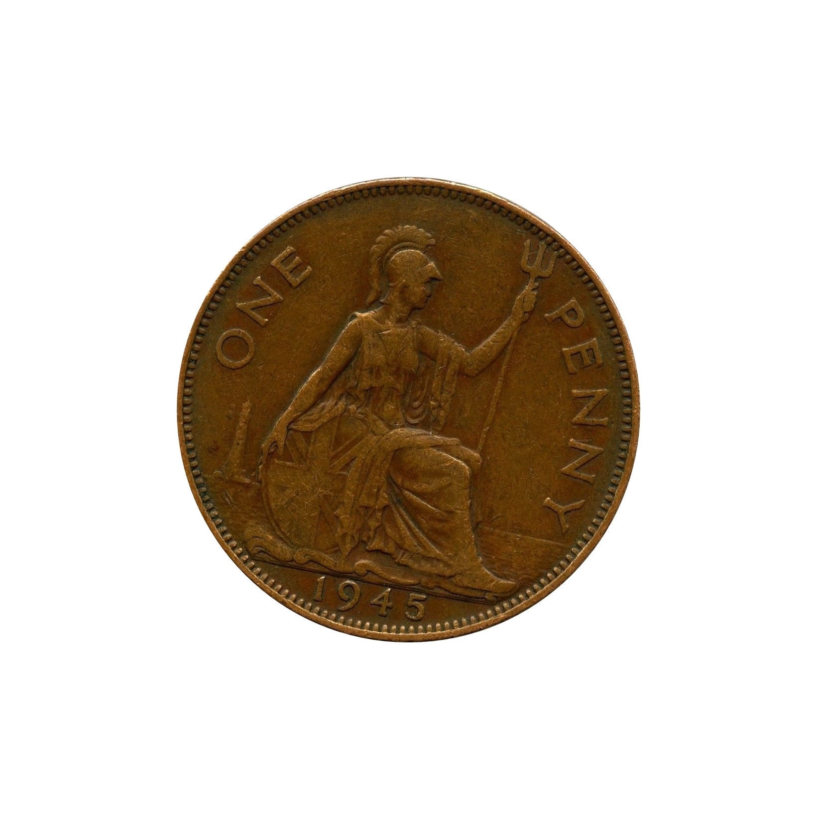Image of 1945 One Penny Coin Great Britain From King George Vi , Perfect For Birthdays , Anniversary Or Craft & Jewellery