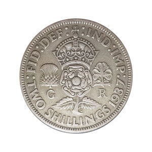 ジョージ6世の銀フローリン/2シリング硬貨（1937-1951年選択） - Etsy 日本