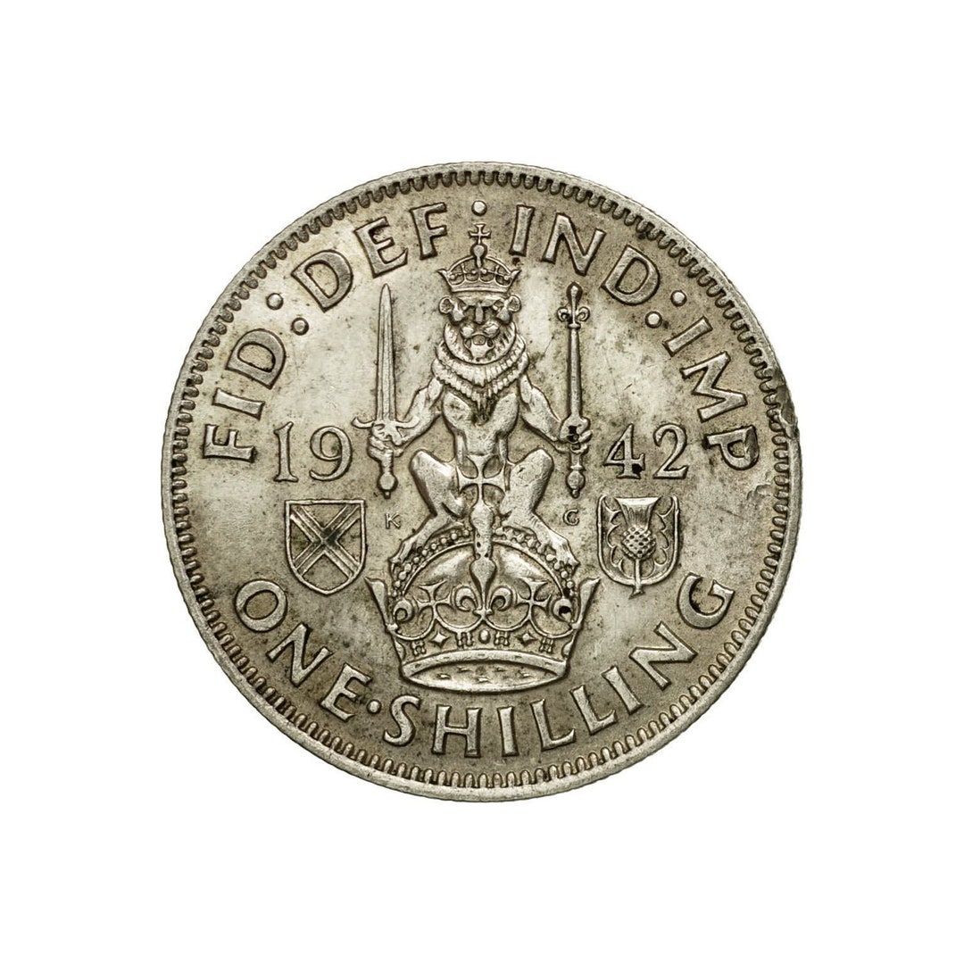 1942年スコットランドシリング硬貨（英国国王ジョージ6世発行）誕生日