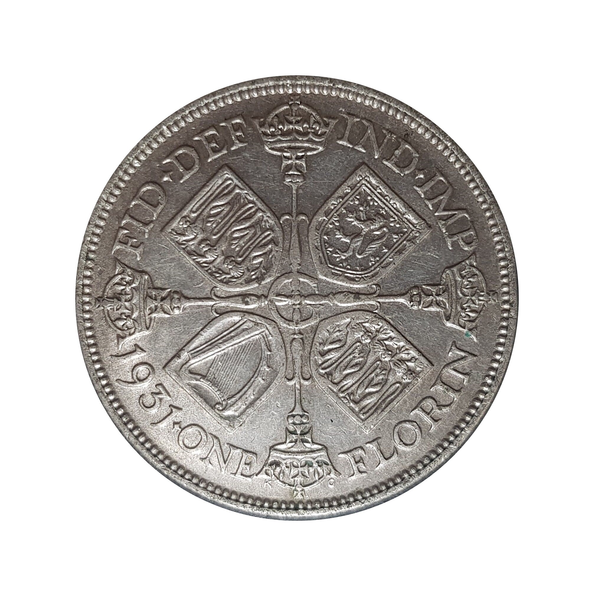 Image of 1931 Florin/Two Shilling Coin Great Britain From King George V, Perfect For Birthdays , Anniversary Or Craft & Jewellery