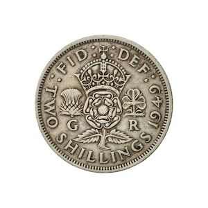 1948年 フローリン/2シリング硬貨 英国国王ジョージ6世より
