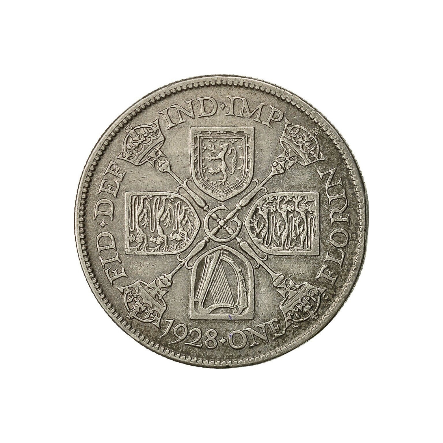 Image of 1928 Florin/Two Shilling Coin Great Britain From King George V, Perfect For Birthdays , Anniversary Or Craft & Jewellery