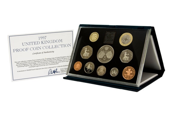 1997 Royal Mint Proof Coin Year Set Complete With Certificate - Etsy